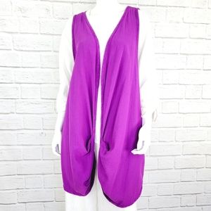 Oh My Gauze "Omaha" Vest Violet OSFM